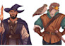 draw dnd character art, creature, game art, sheet, fantasy art and dnd party
